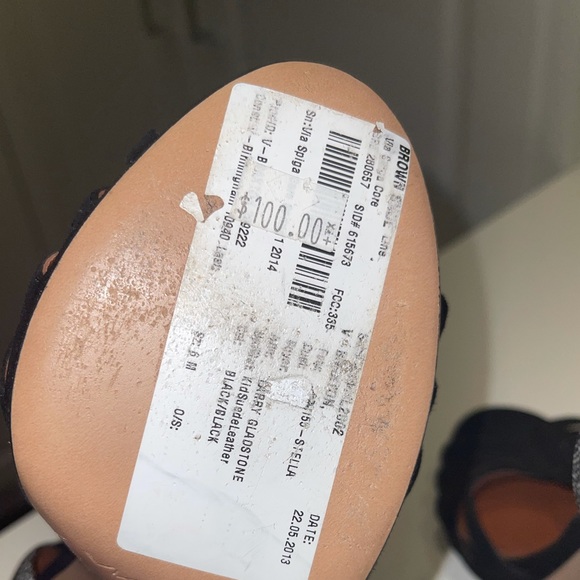 Via Spiga black and white block heel sandals - Picture 4 of 4